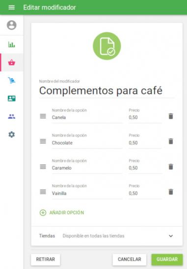 Crear Modificador