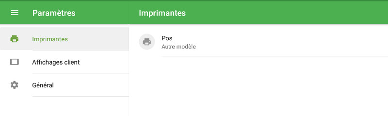 Maintenant vous pouvez voir votre imprimante dans la liste.