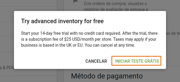 avaliação de Estoque Avançado