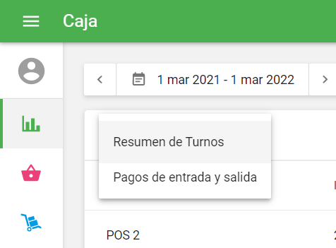 El boton exportar