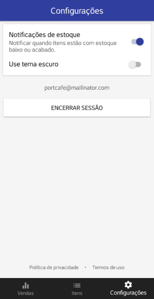 Configurações