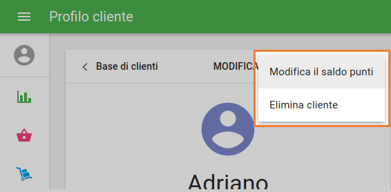 menu 'Altro'
