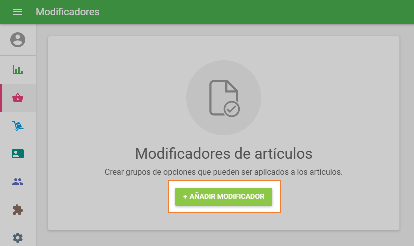 Añadir modificador